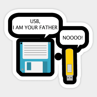 USB I Am Your Father Sticker